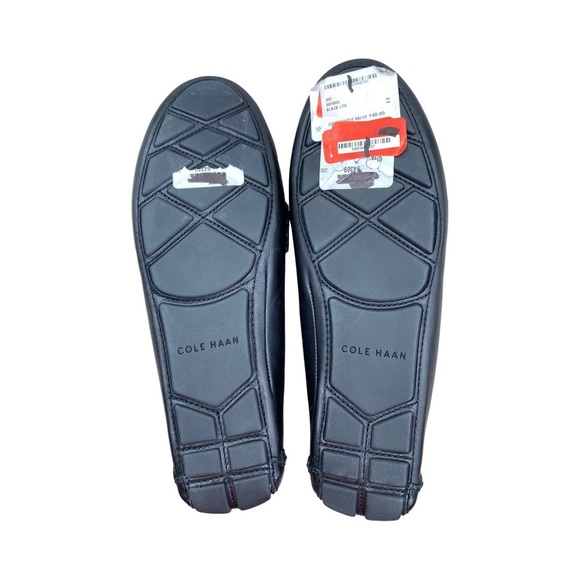 Cole Haan Women's Evelyn Chain Drivers Black Leather Loafers Size 6 - Picture 8 of 10